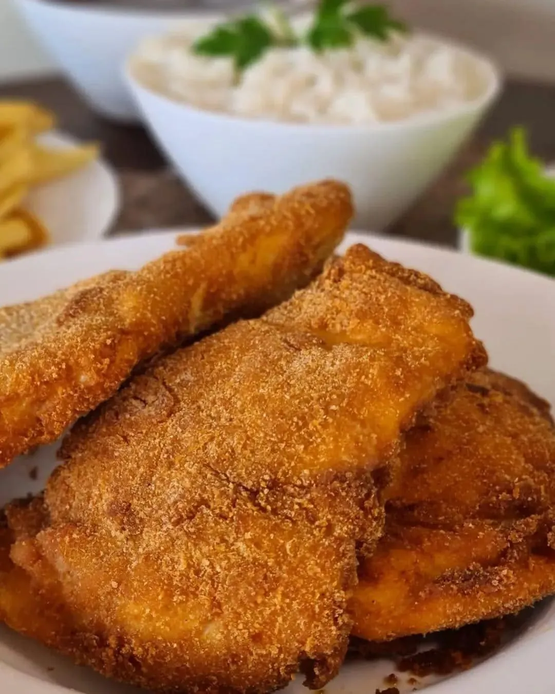 Duas Marmitex Grande Com Bife Milanesa Frango